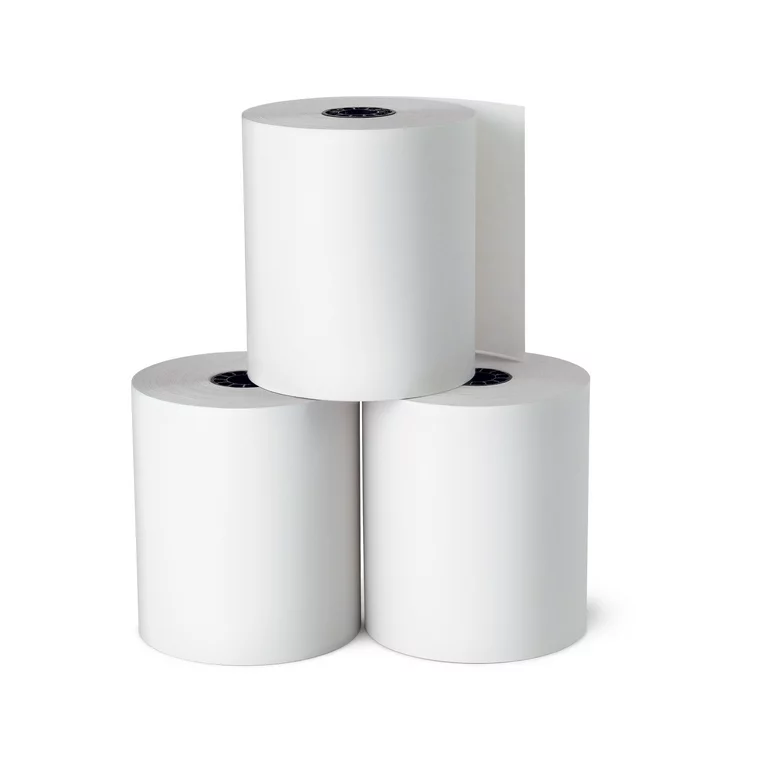 3x White Thermal Paper Rolls